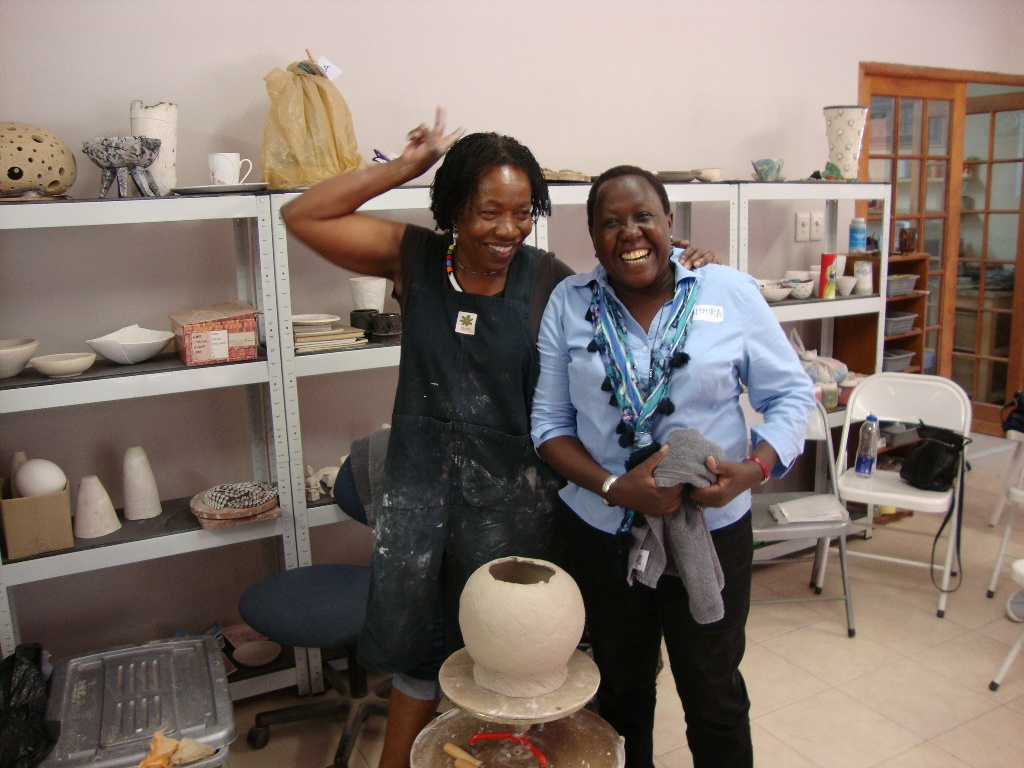 attending Madeleine Odundo's 2014 worksop in Johannesburg