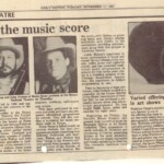 article in The Daily Nation - November 17, 1987